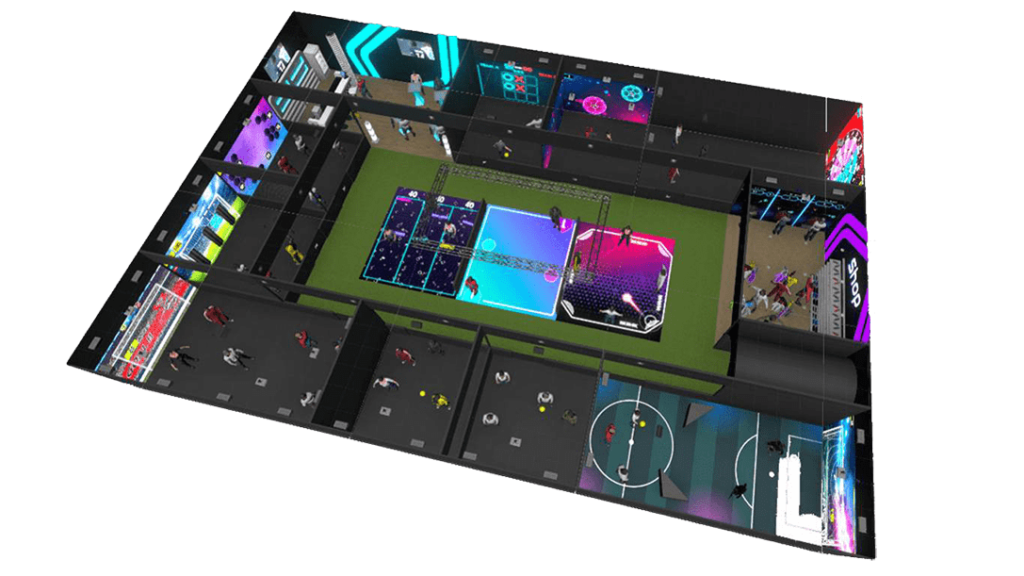 Modèle 3D du Neo One Park avec expériences interactives de Neo Xperiences