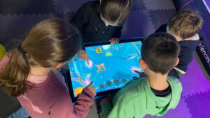 Interactive, fun and educational table for children