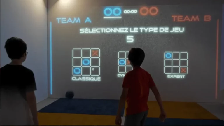OXO - jeu de logique sur mur interactif