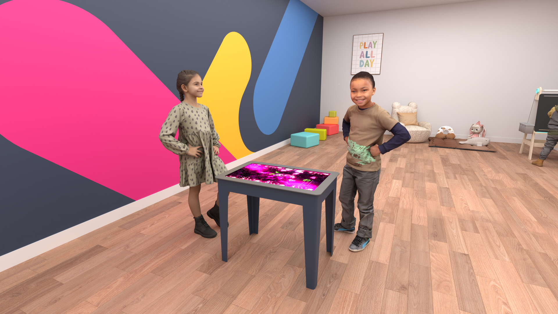 Table interactive ludo-pédagoqique pour enfants
